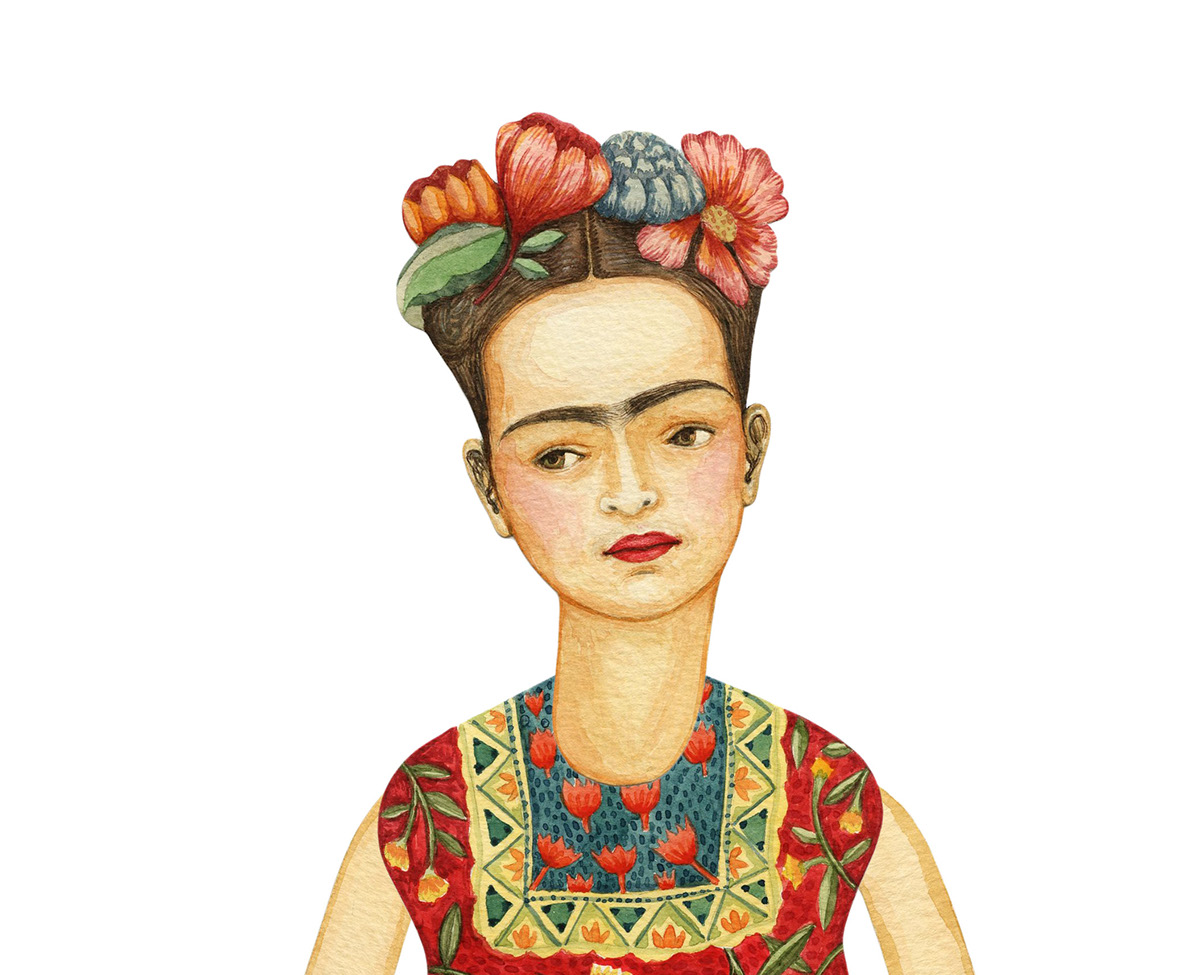 Frida Kahlo mexico watercolor surrealism