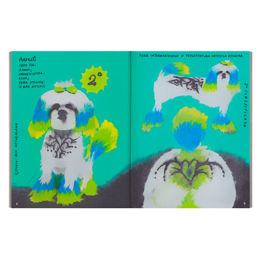 animal Character design  dog grooming dog illustration Drawing  fake magazine ILLUSTRATION  magazine Pet Salon petshop