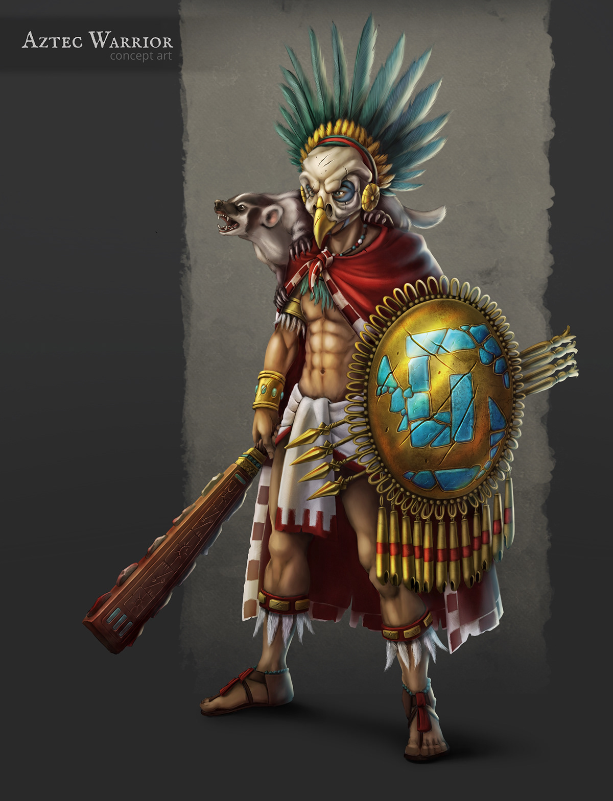 aztec Character characterconcepart characterconcept concept conceptart game gamecharacter gameconcept warrior