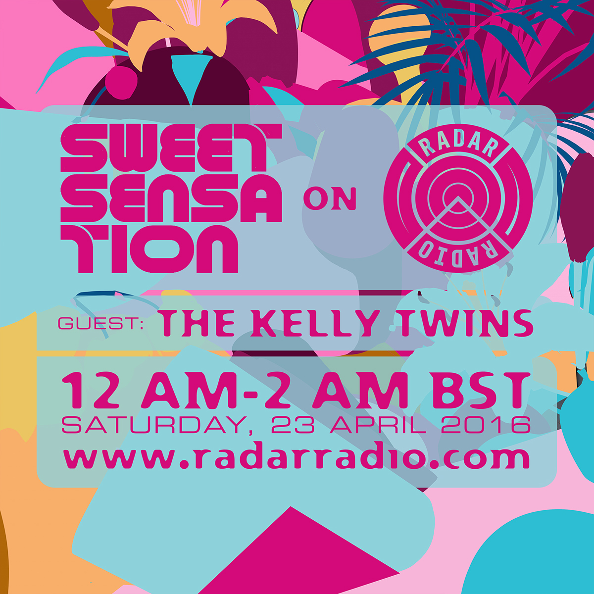 Sweet Sensation radar radio Bristol UK rave flyer