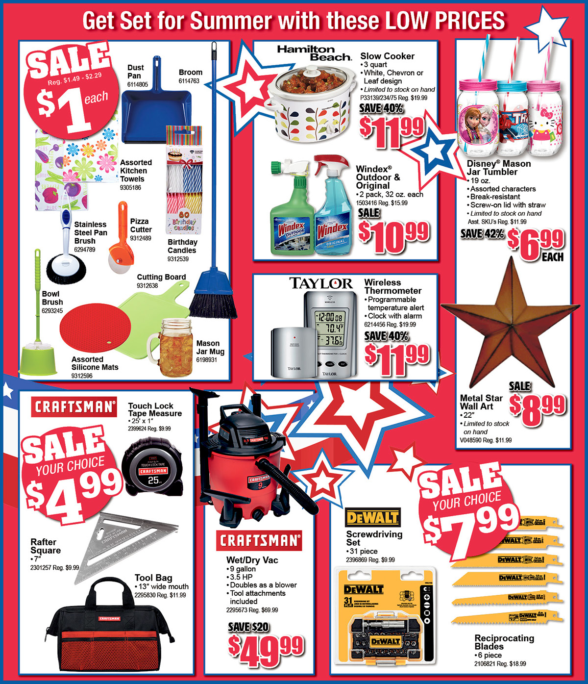 sale Retail circualr flyer 4th of July hardware Shopping