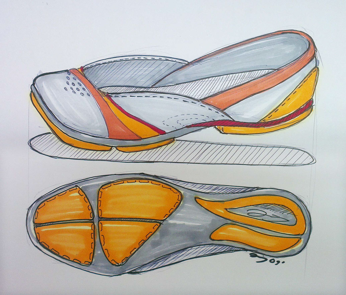 sneakers Nike adidas hand sketching sketch Marker rendering doodling bag design shoe design puma Jigsaw  power Tool photocopier duffel bag