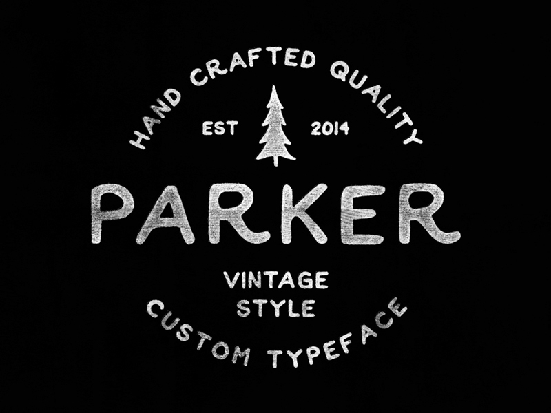 font Free font hand drawn HAND LETTERING lettering free type Parker vintage Hipster Retro