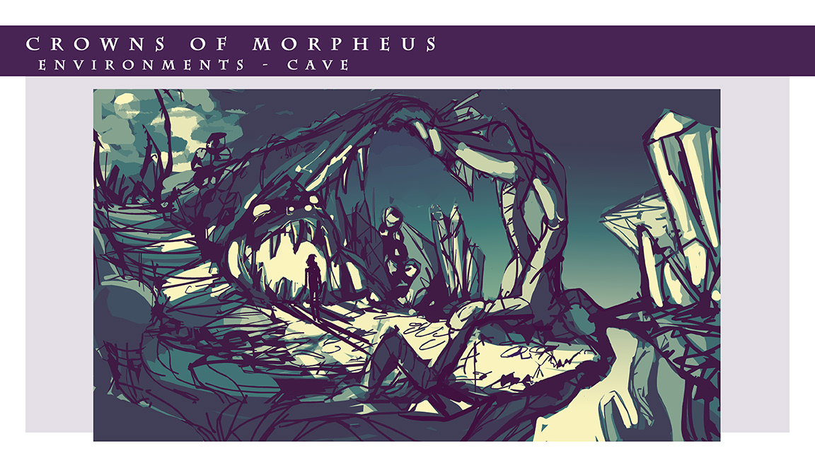 concept art Environment design Crowns of Morpheus com soulofthestory Angael Davis