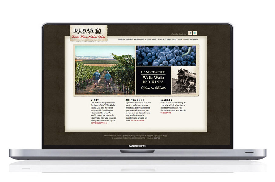 Wall Walla Winery winery branding Wine Labels Winery website