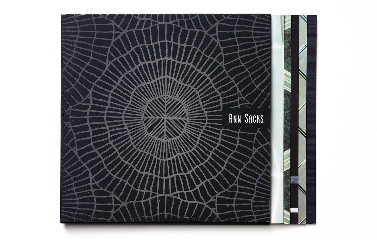 Collateral print tile Ann Sacks interiors foil luxury