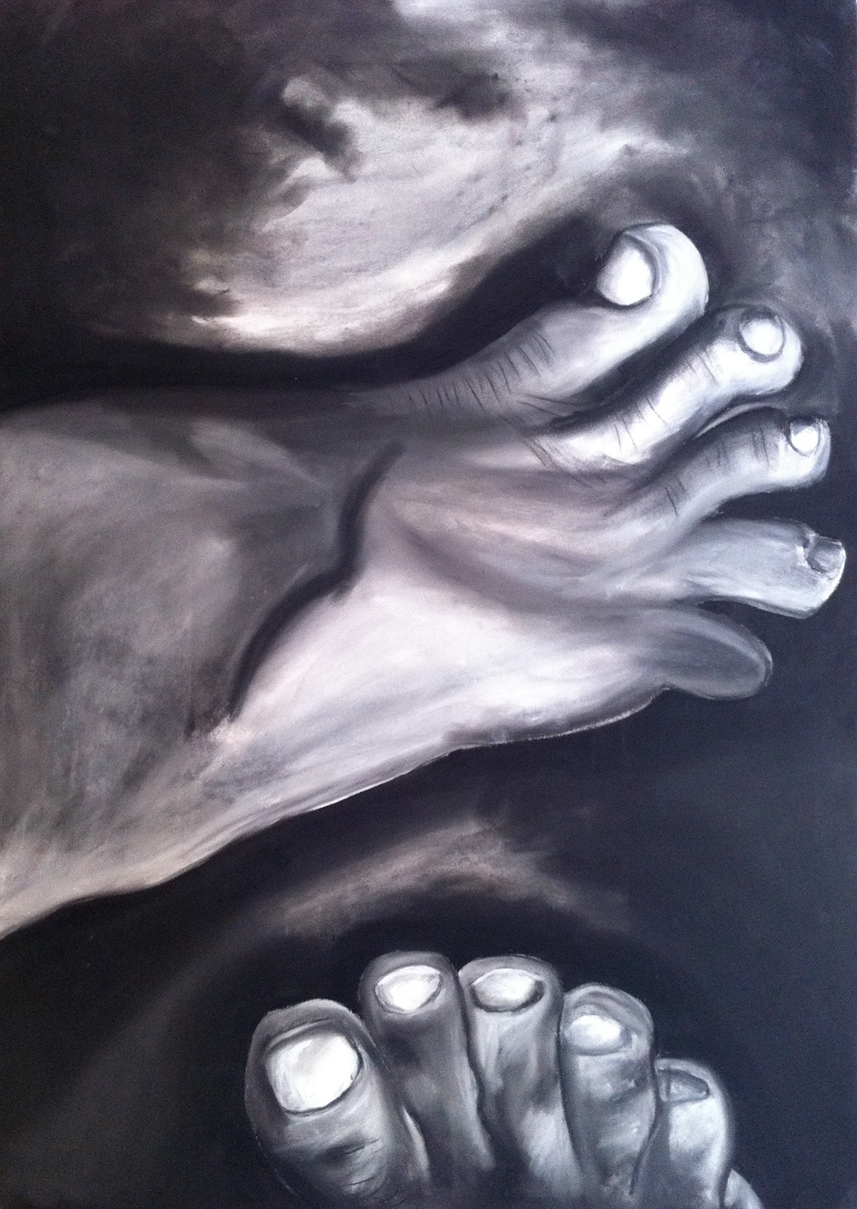 hands portraits feet