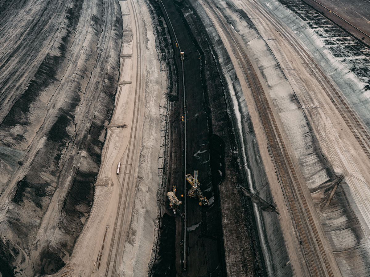 Aerial coal fine art germany industry lignite Mining Photography 