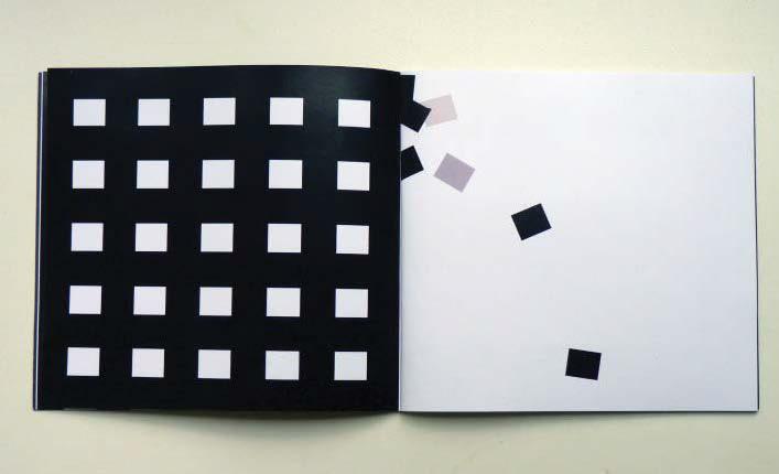 letter book negative Antiform book design Booklet brochure abstract lines black White