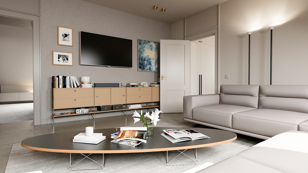 interior design  interior render residential Residential Design vilnius