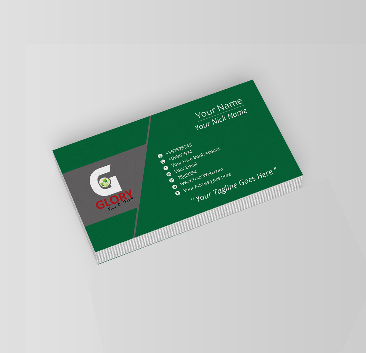 id card business card Name card nametag brochure creative elegant template corporate Office