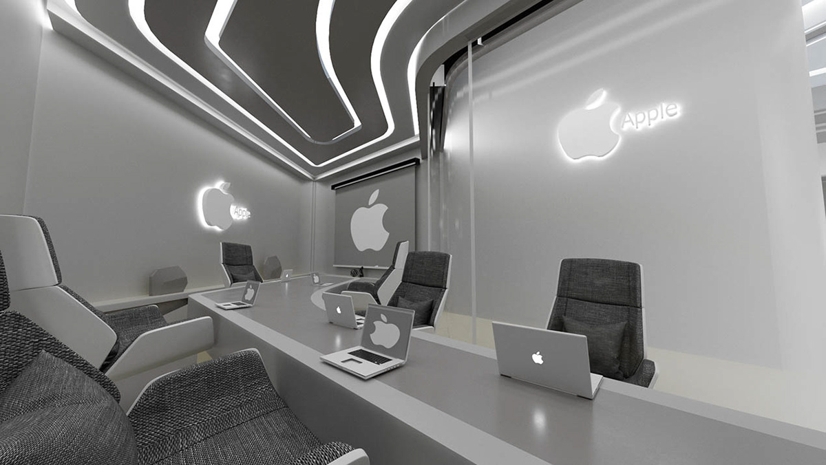 Apple headquarters interior design on Behance