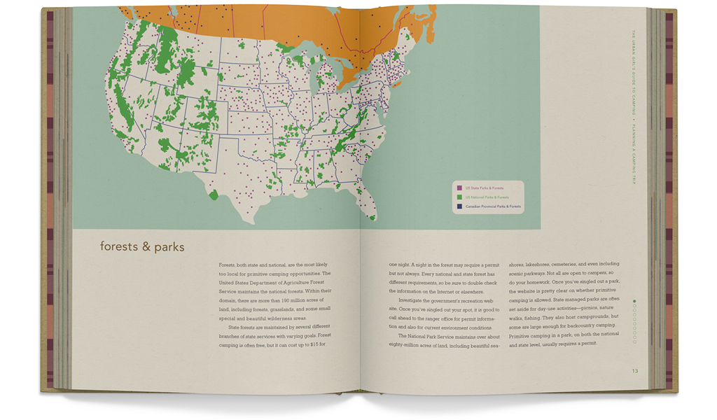 Adobe Portfolio  camping wilderness Guidebook