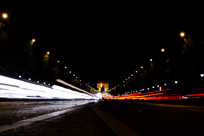 Landscape Urban city ville Paris postcard speed light