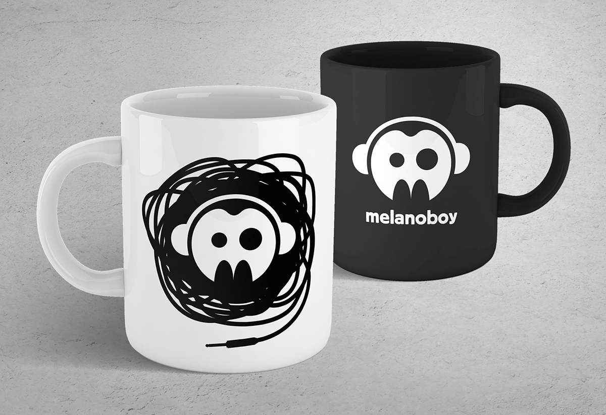 melanoboy Musique Musicien compositeur dj mix Tee-shirt design rock electro electro rock Logotype merchandising Artiste