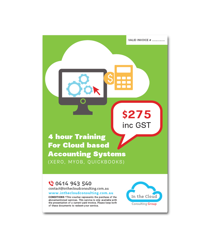 logo Cloud Consulting flyer promotional material infographic businness card