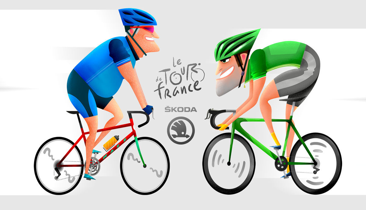 cyclist cyclo Bike tour challenge france Tour de France tourist sport