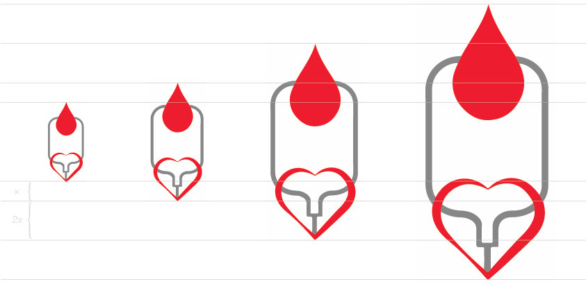 doante blood save life symbol iconic