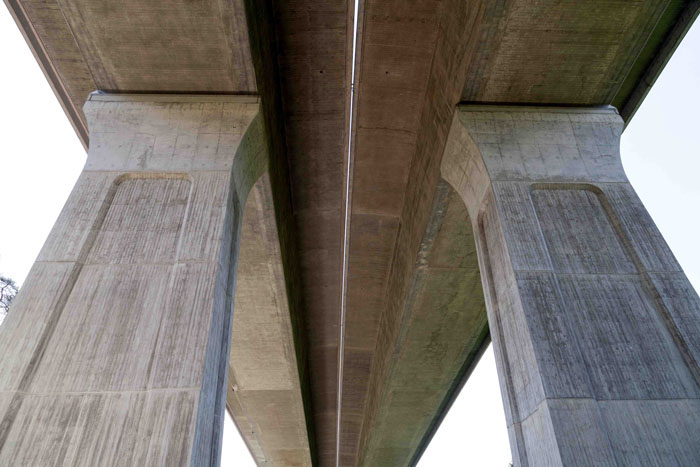 highway bridge concrete traffic