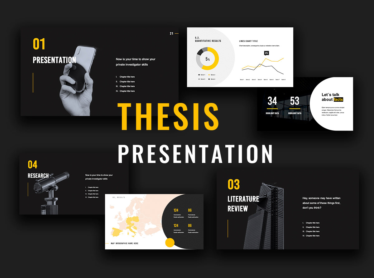 Free • Rea – Thesis Free Presentation Template on Behance With Powerpoint Templates For Thesis Defense