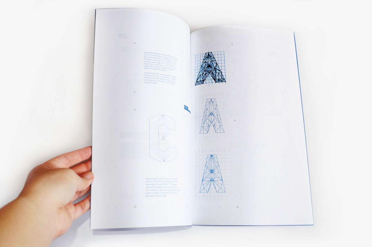 jewel shaping types Typeface typo book publication diamond  colour SEW
