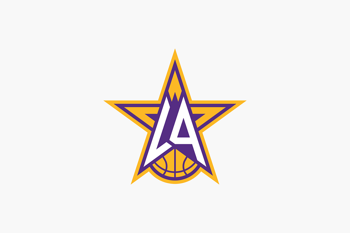 Lakers Los Angeles California NBA basketball sport kobe bryant logo identity sports league staples center gold purple