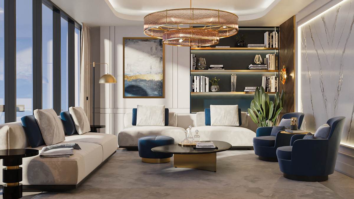 3dsmax architecture bedroom corona Interior interior design  living room modern Render rendering