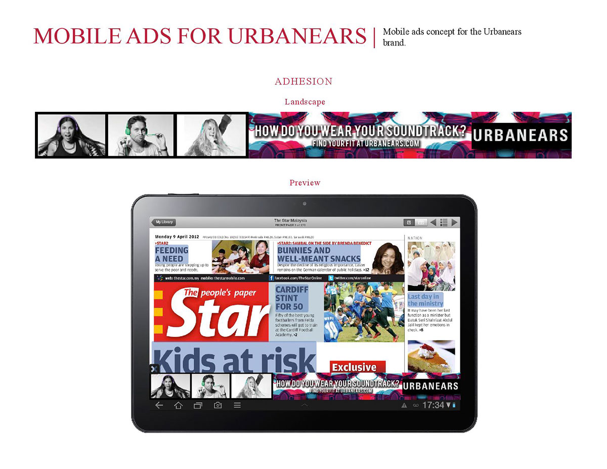 mobile advertisments Urbanears