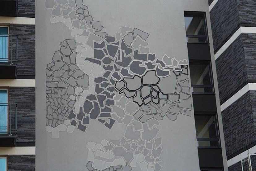 3D architecture art city map minimal modern Mural Urban Design wall