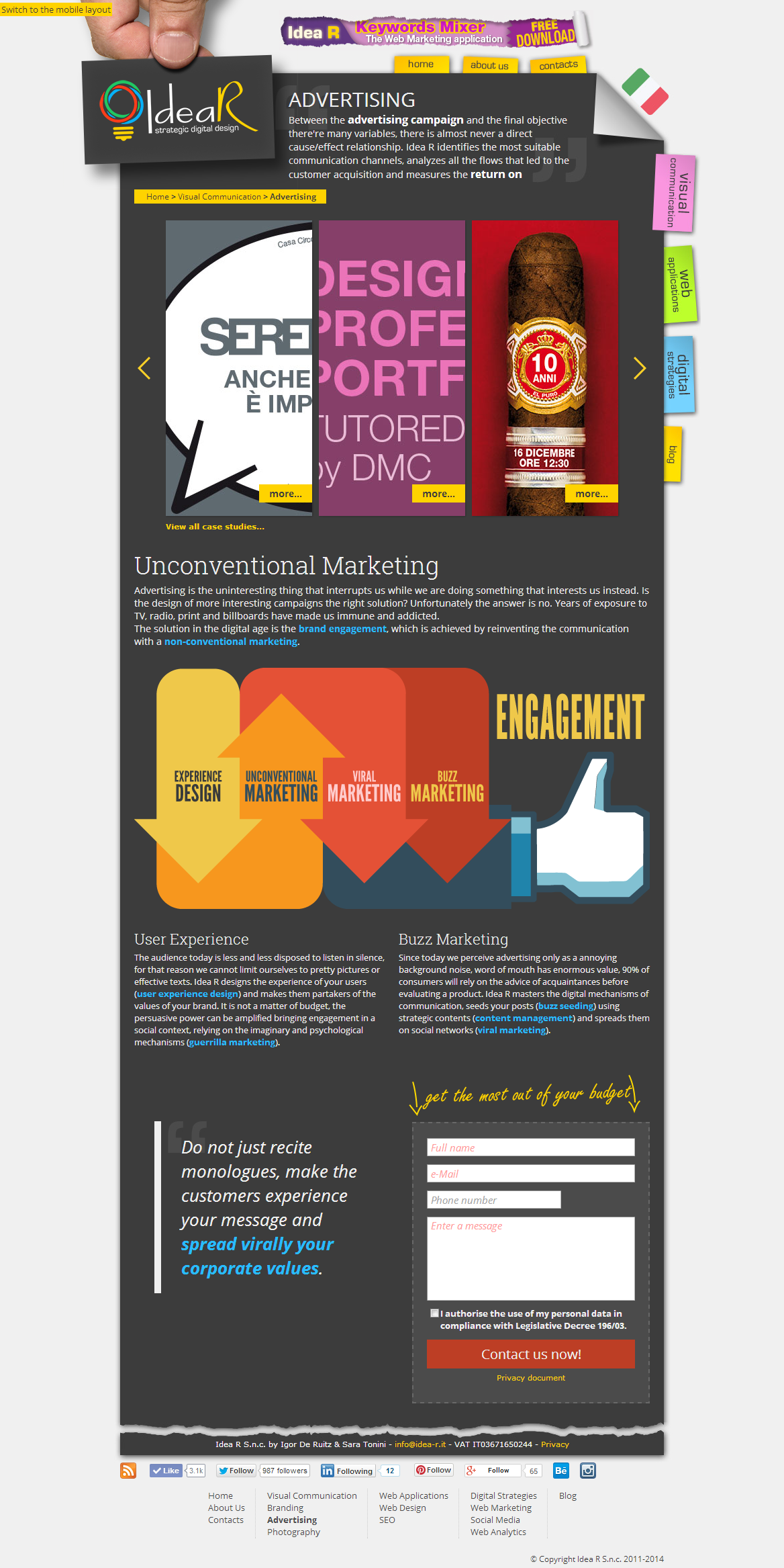 flat design infographics landing page Blog digital strategies Web marketing