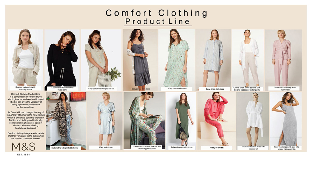 comfort clothing leisure wear lounge wear M&S marble print
