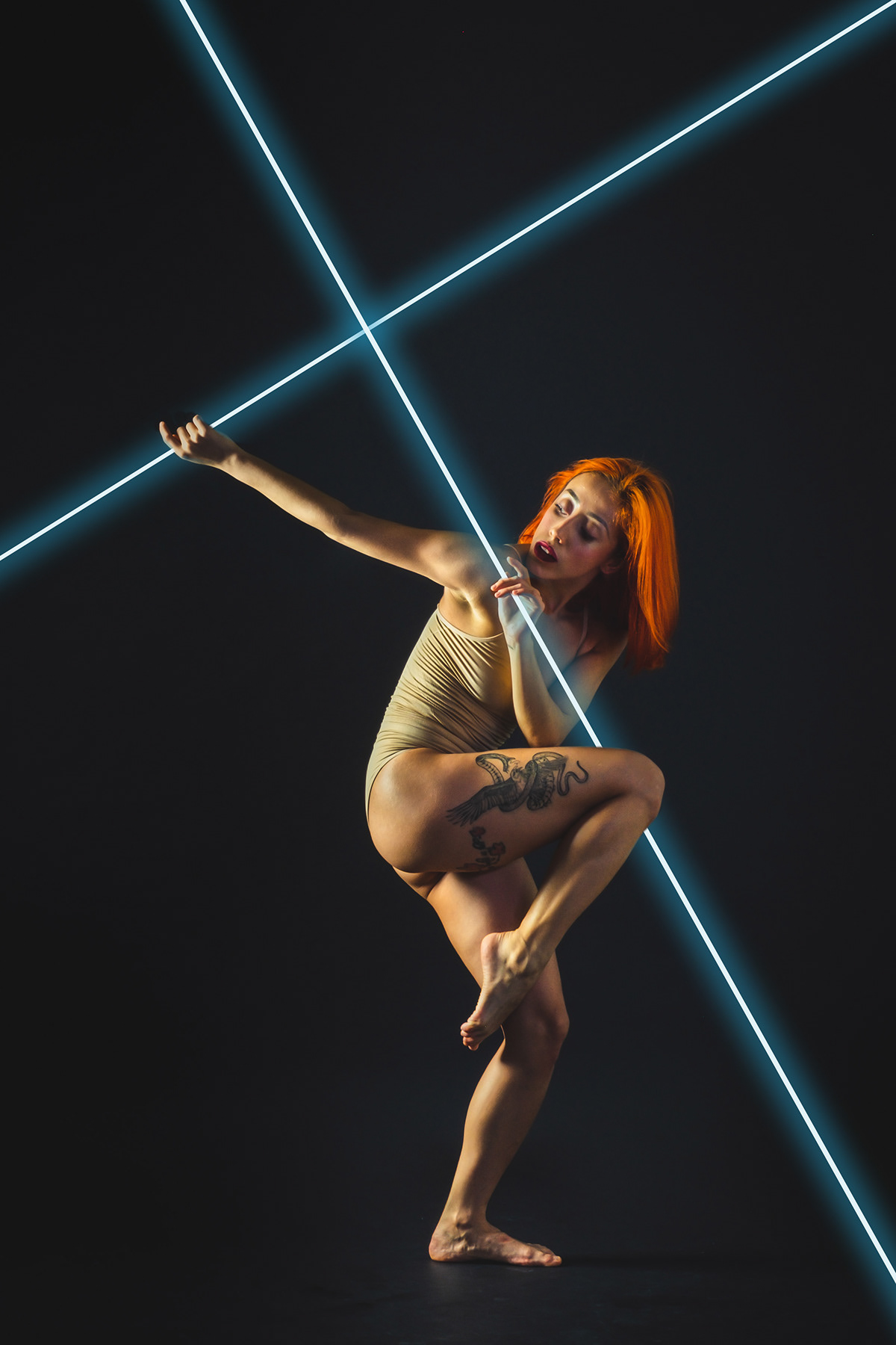 acrobat ballerina body DANCE   dancer geometry neon Performance performer