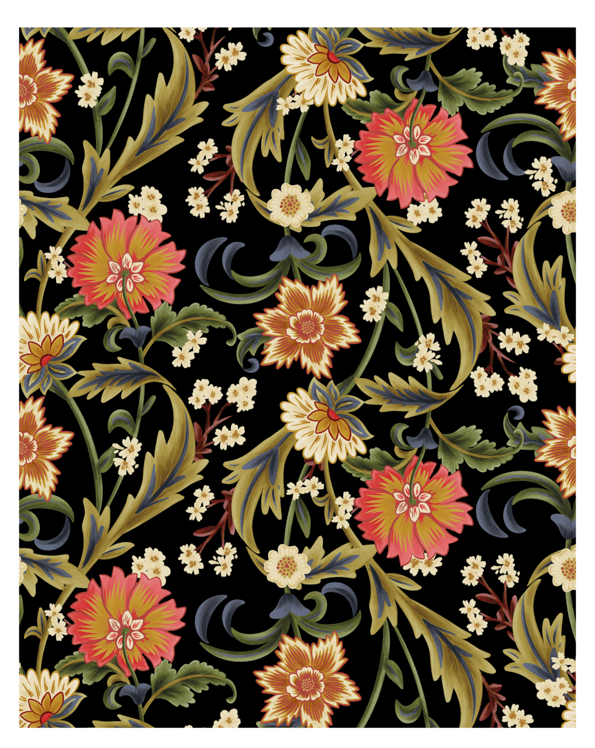 pattern print Fashion  Flowers ILLUSTRATION  graphic design  all over print textil design