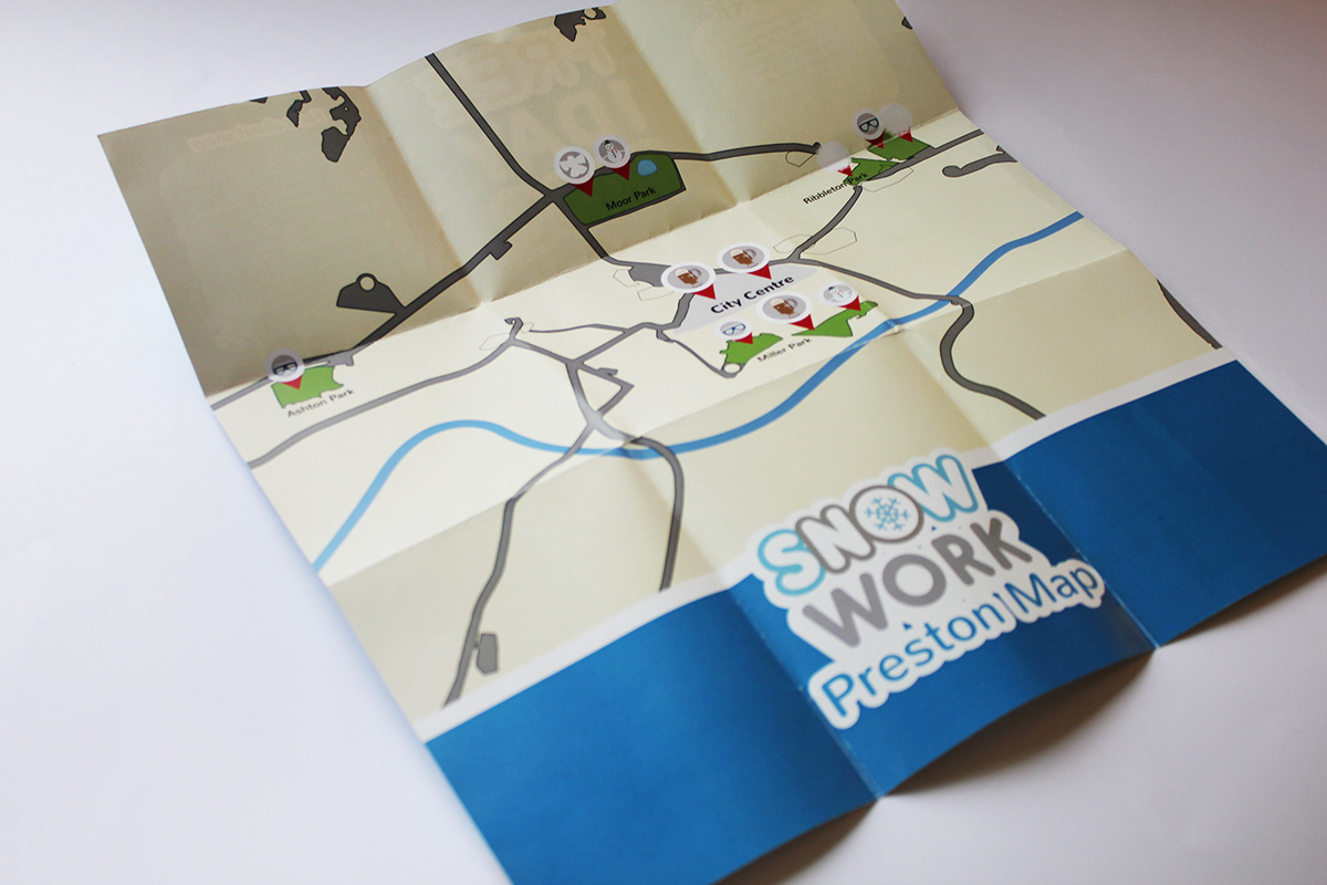 leaflet snow Work  University brief brochure