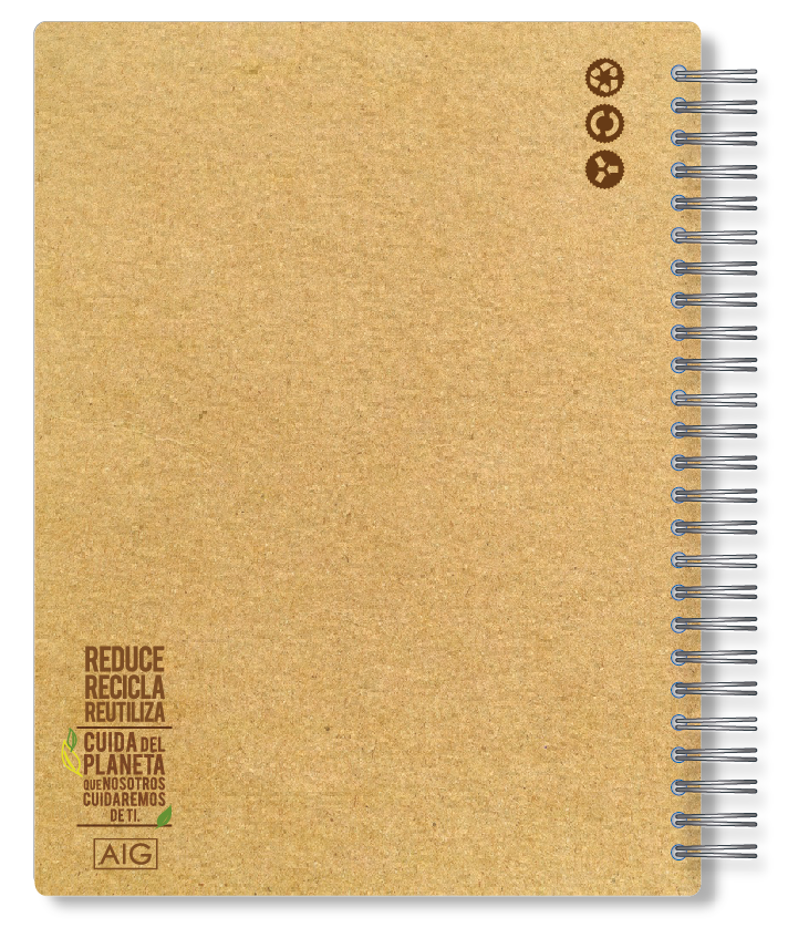eco ecologico Cuaderno kit corporativo Verde Reciclar reutilizar reusar