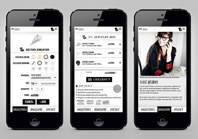 app  iphone  ipad Icon  fashion  Jewels  joyas  joyero card retrait tarjeta icono moda Ecommerce compras