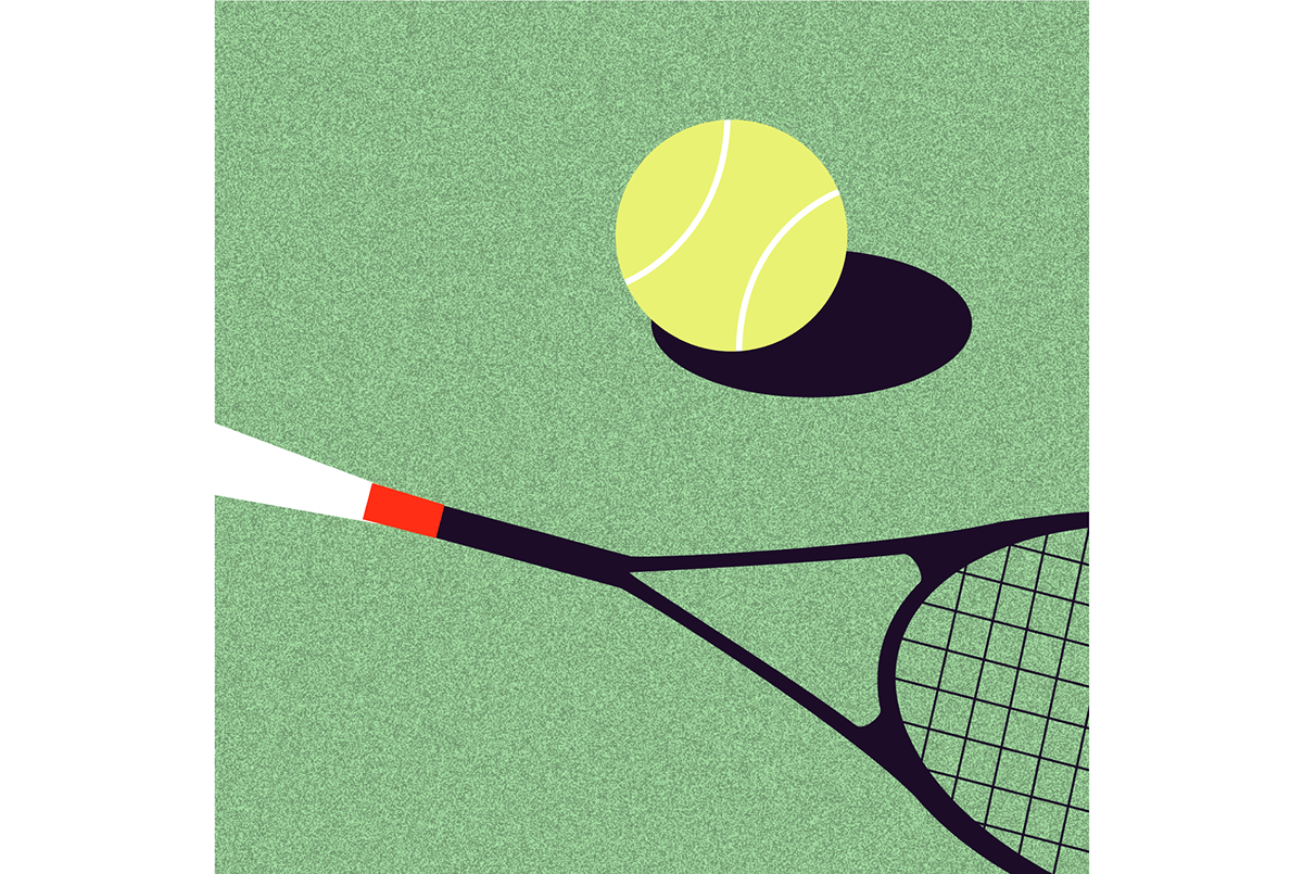 color digital girl graphic ILLUSTRATION  Personal Illustration sport tennis vector woman