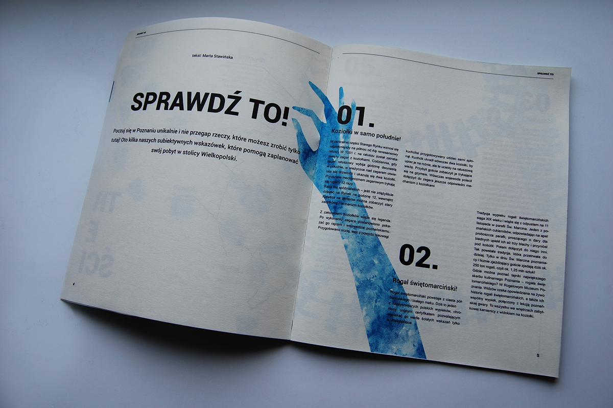 editorial Guide book przewodnik poznan city poland typografia druk print