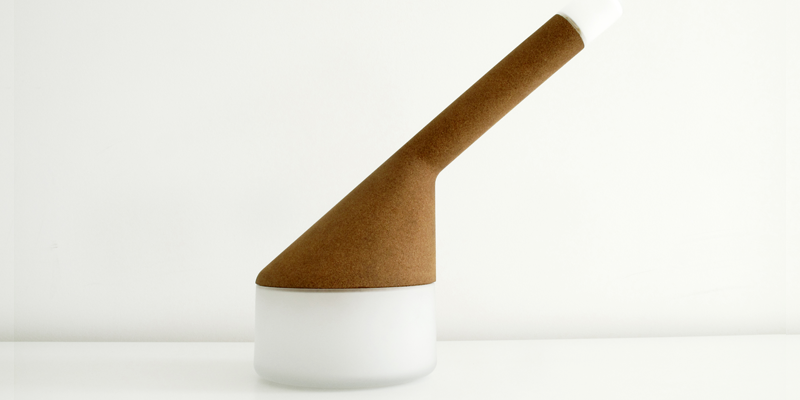 cork  frosted glass  LED  design  lamp