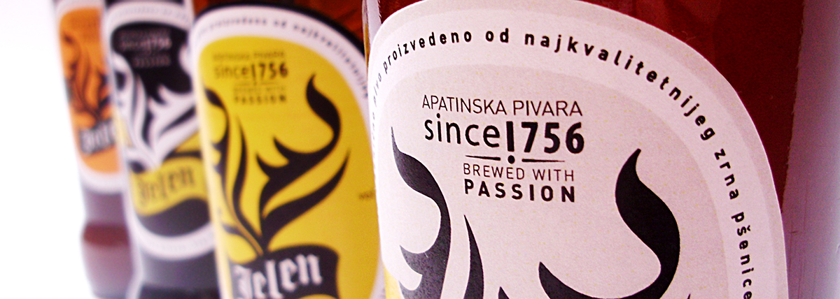 beer jelen redesign logo Label ale