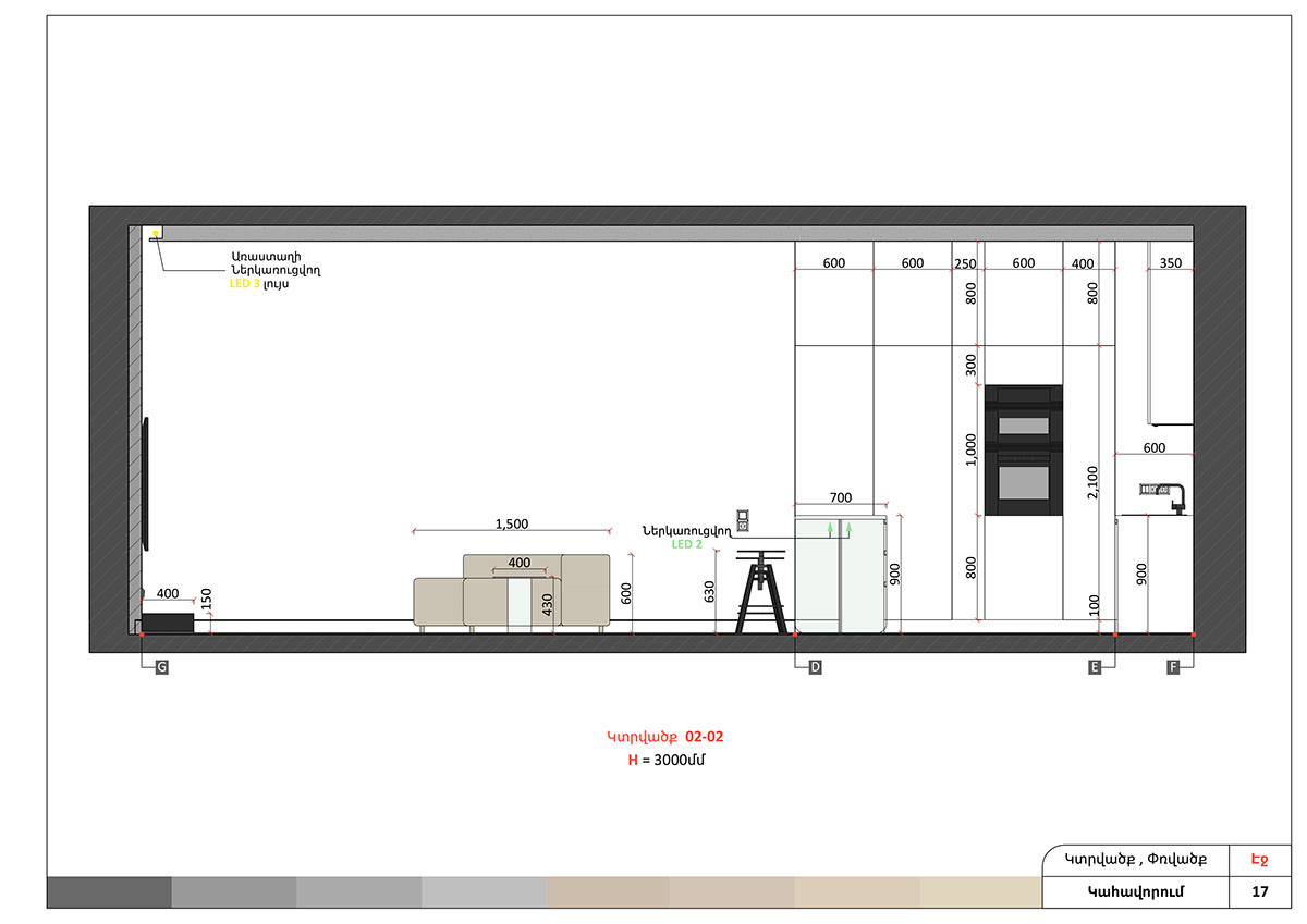 floorplan kitchen kitchen interior ArchiCAD 3ds max