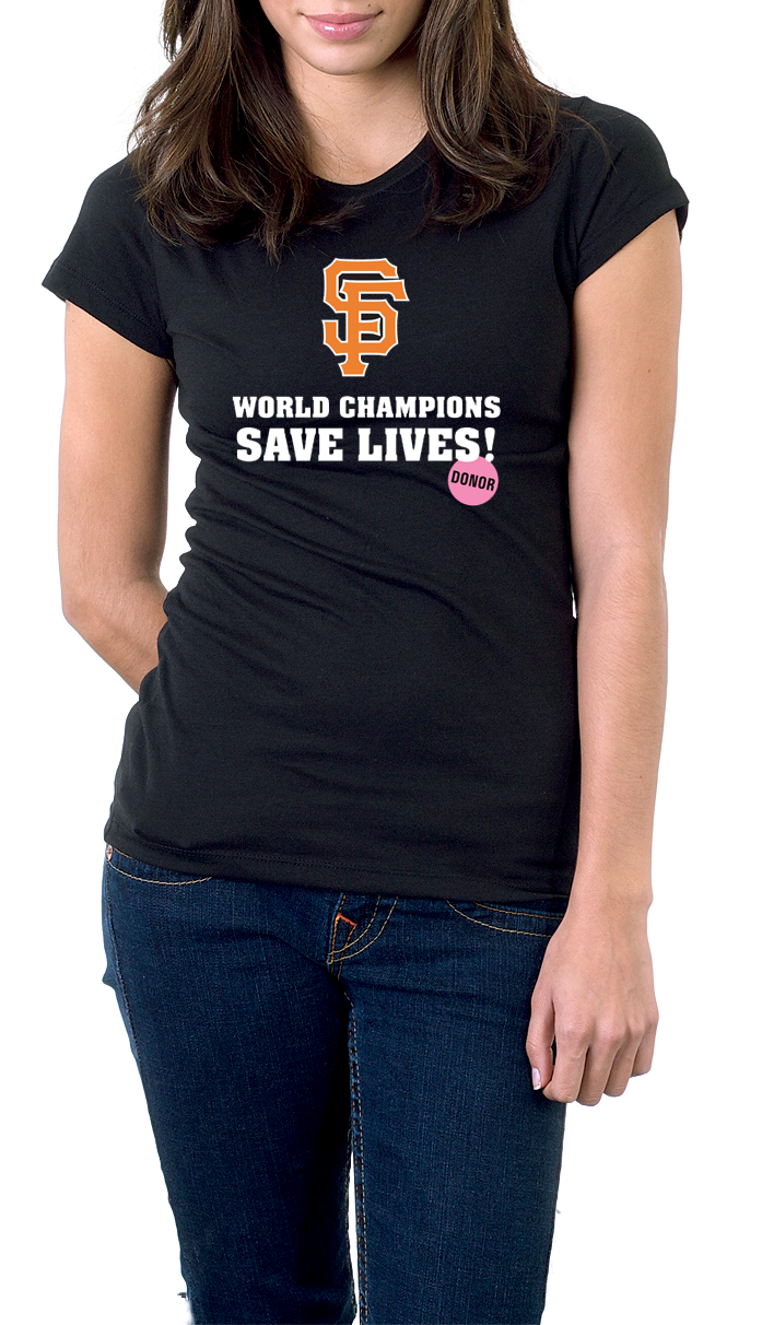 CTDN SF Giants t-shirt Donate Life Day