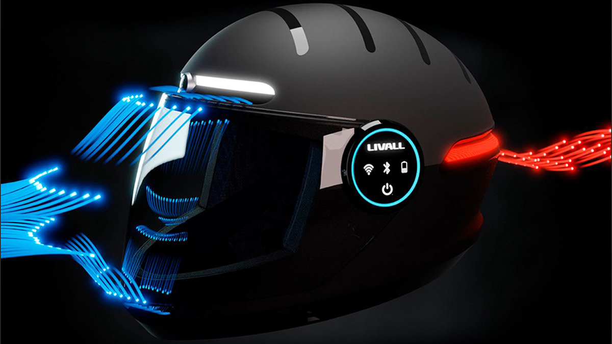 concept Helmet mobility motorbike product design  rearlamp Smart