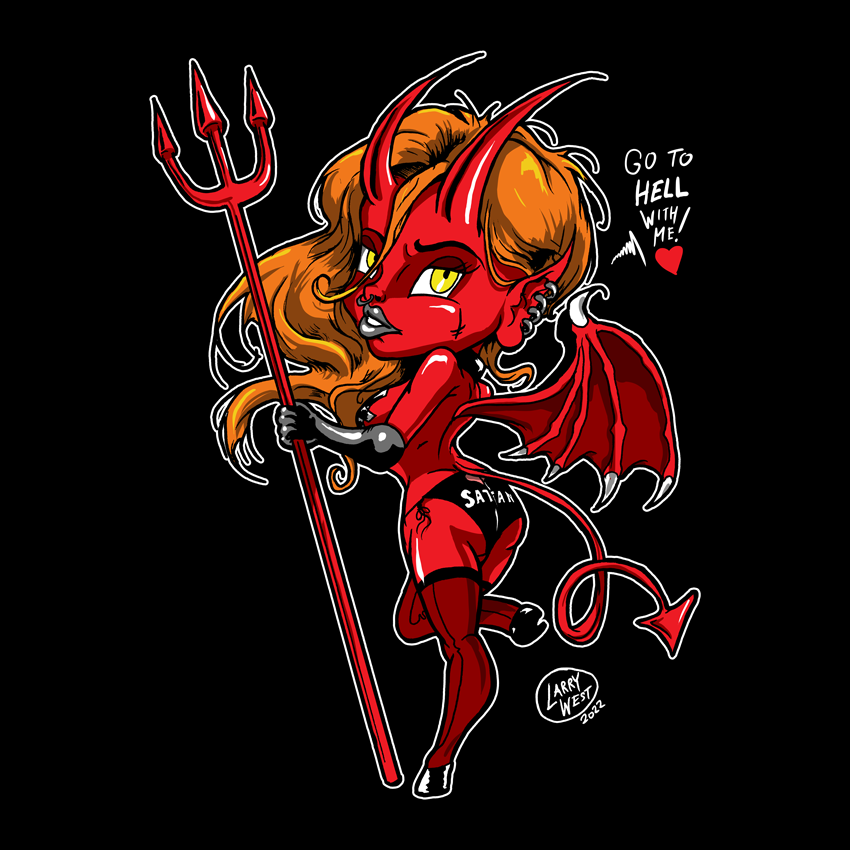 Go to Hell With Me - Chibi Devil Girl on Behance