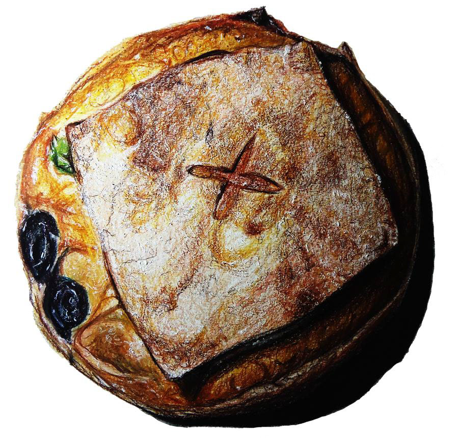 Pane pão artesanal Palato Gourmand Ilustração de Pães pães