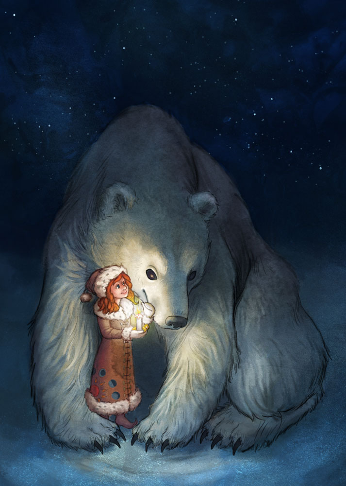 book illustration Polar Bear bear book cover storybook fairytale