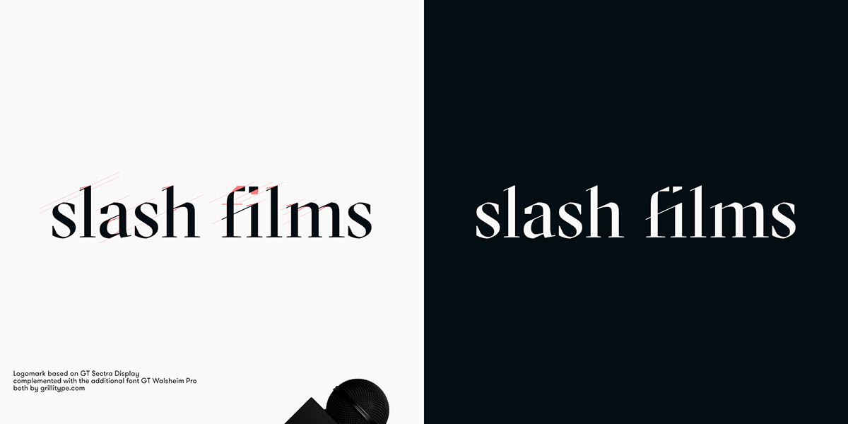 video movie camera font Logotype Logo Design vector monotone Logocore logo