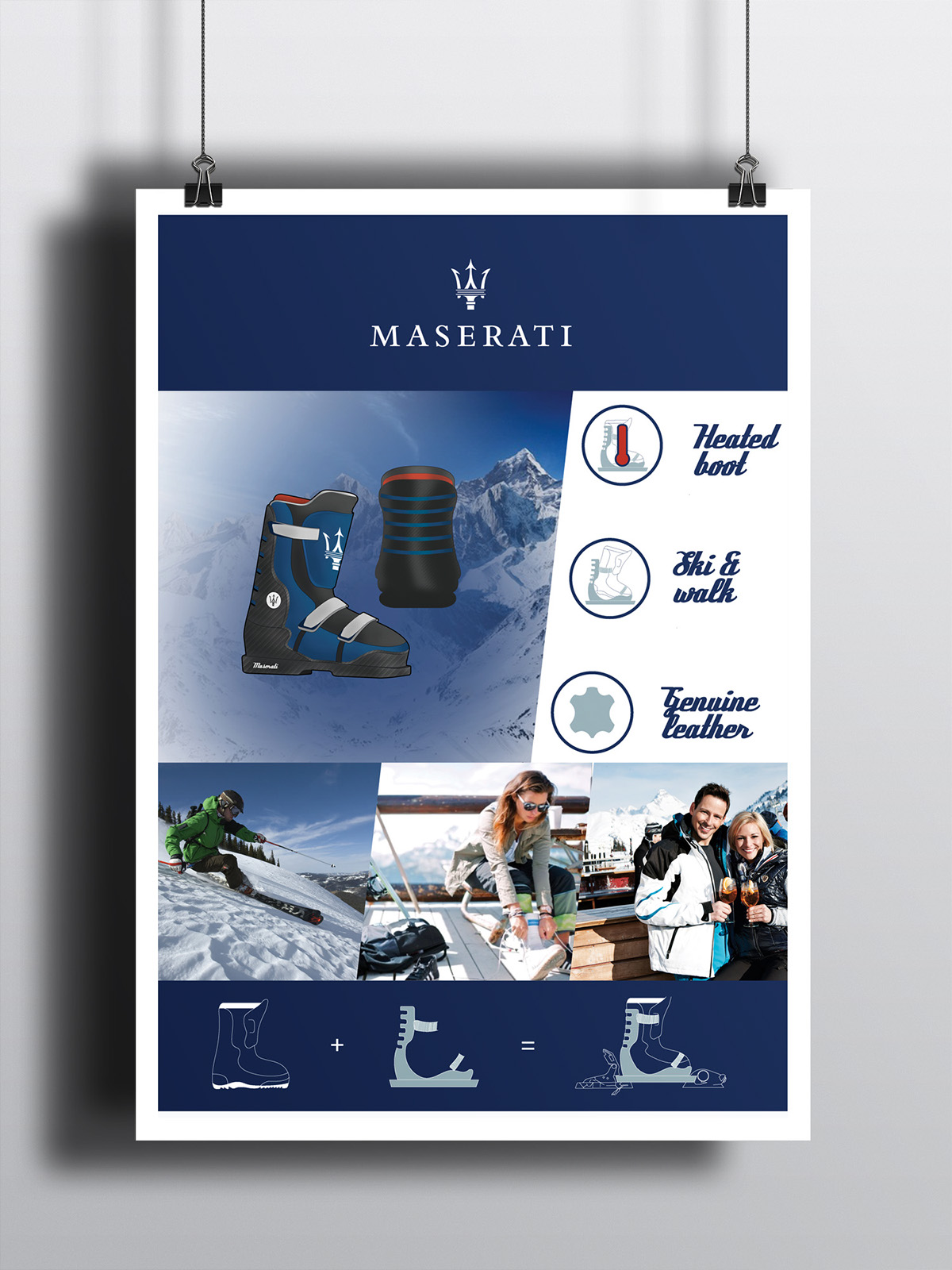 maserati skiing Ski skiboot concept snow skibootdesign skidesign