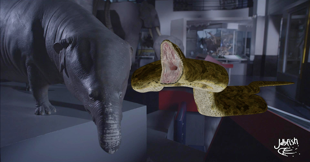 david attenborough natural history museum alive 3D Dr.Easy Florin Dragoi 3d lighting snake