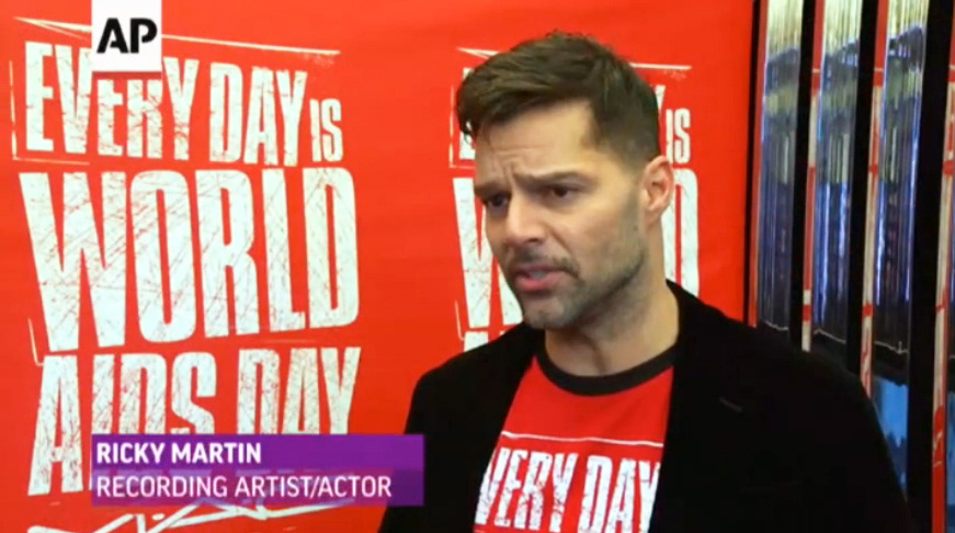 Ricky Martin World AIDS Day
